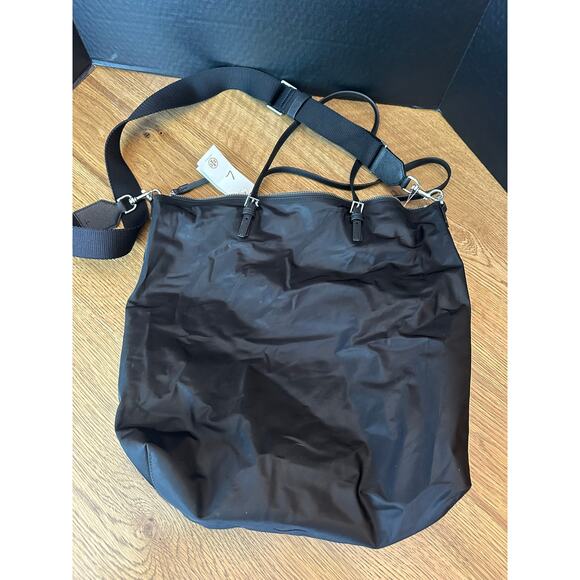 NWT Tory Burch $(328) Nylon Virginia Tote Bag Black - Picture 5 of 11